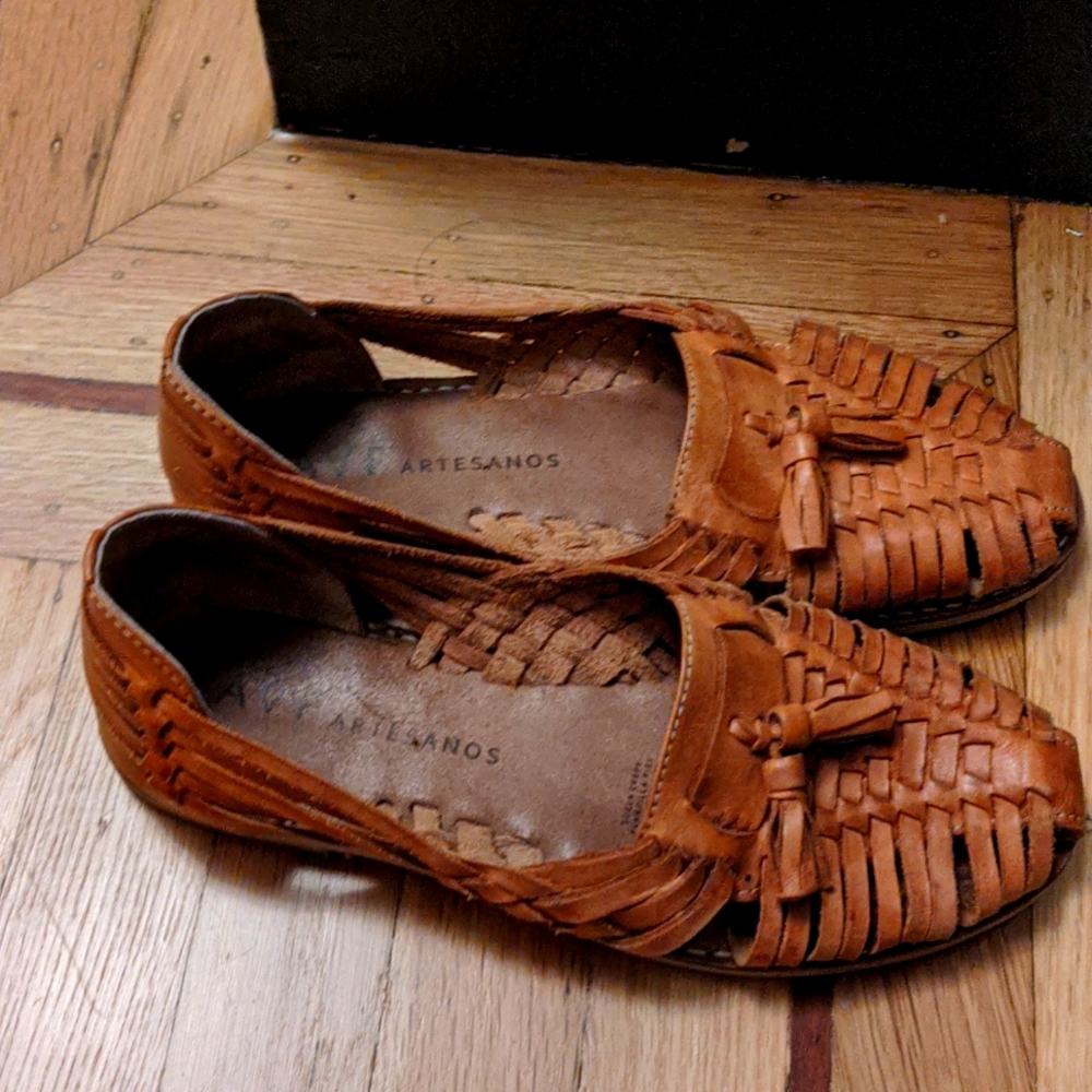 Mexican Huaraches tan leather